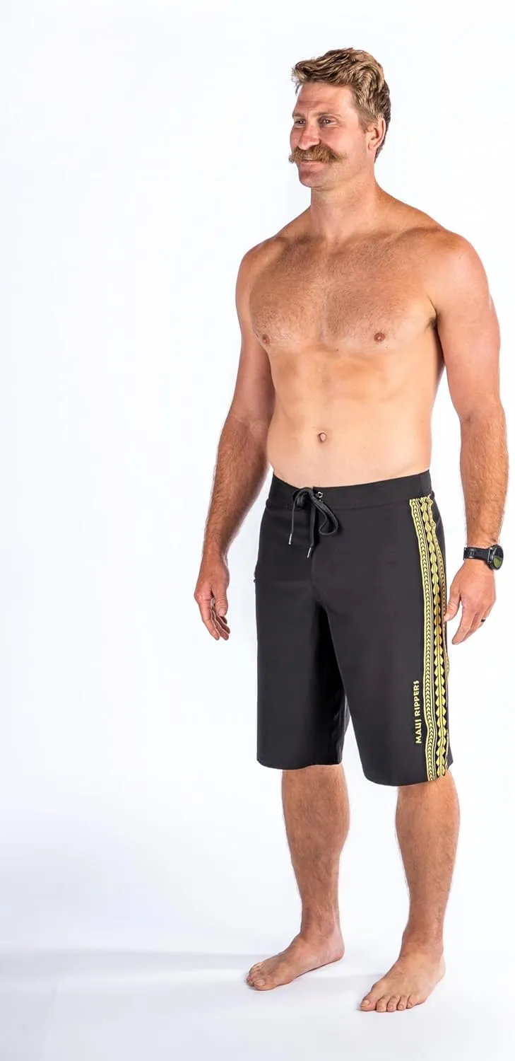 Maui Rippers Very Long 4 Way Stretch Boardshorts 24 Inch Outseam