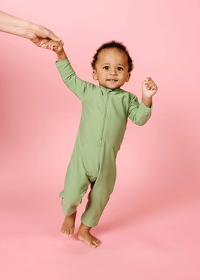 Meadow Green | Baby Rashguard One-Piece (Unisex)