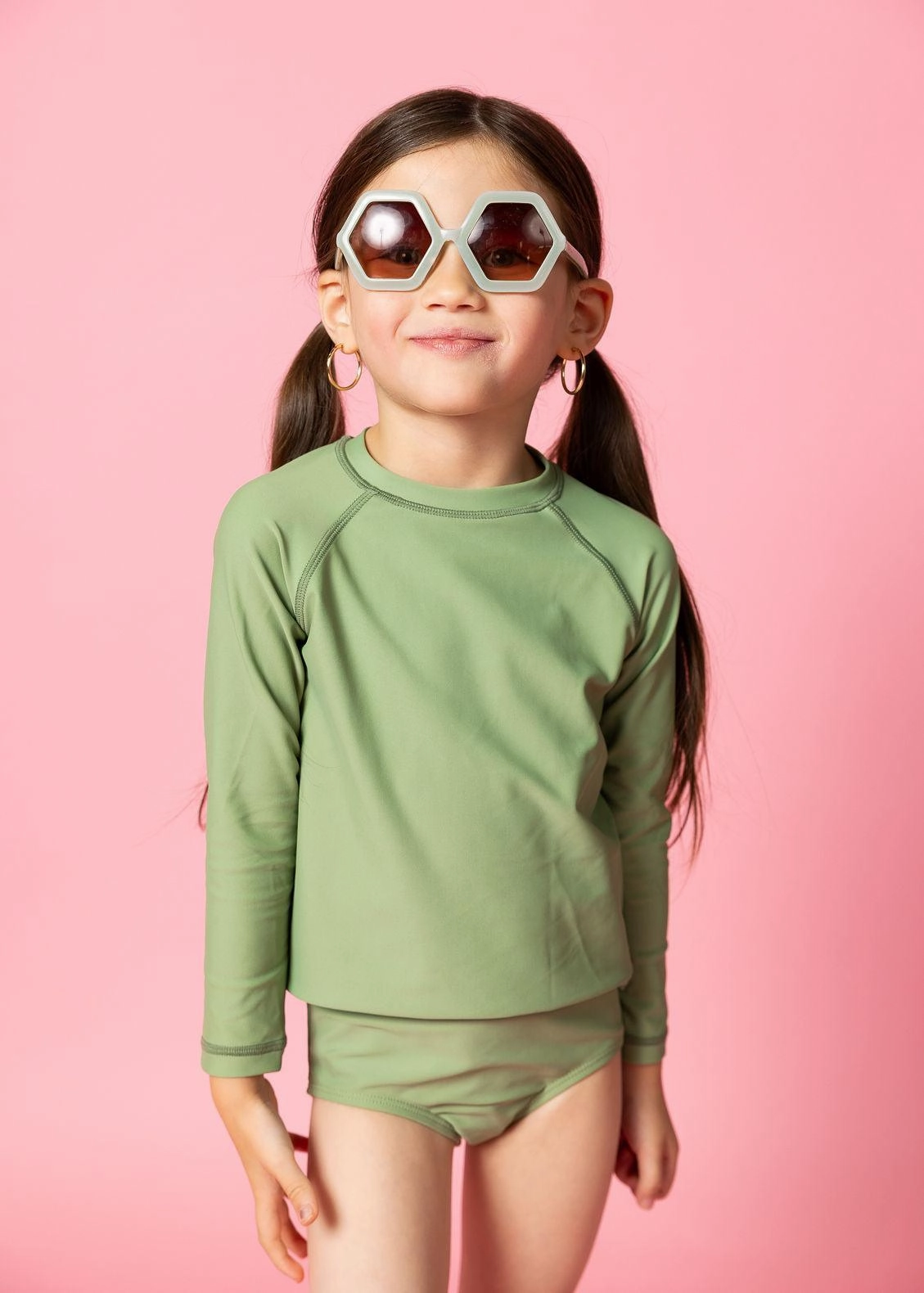 Meadow Green | Mini Rashguard Top (Unisex)