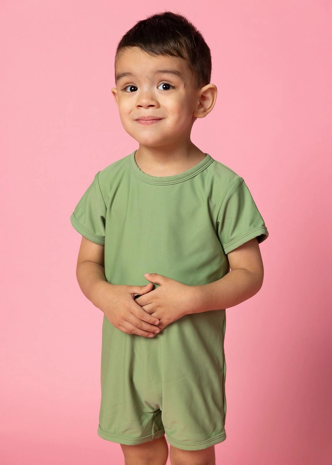 Meadow Green | Mini Shorties Rashguard (Unisex)