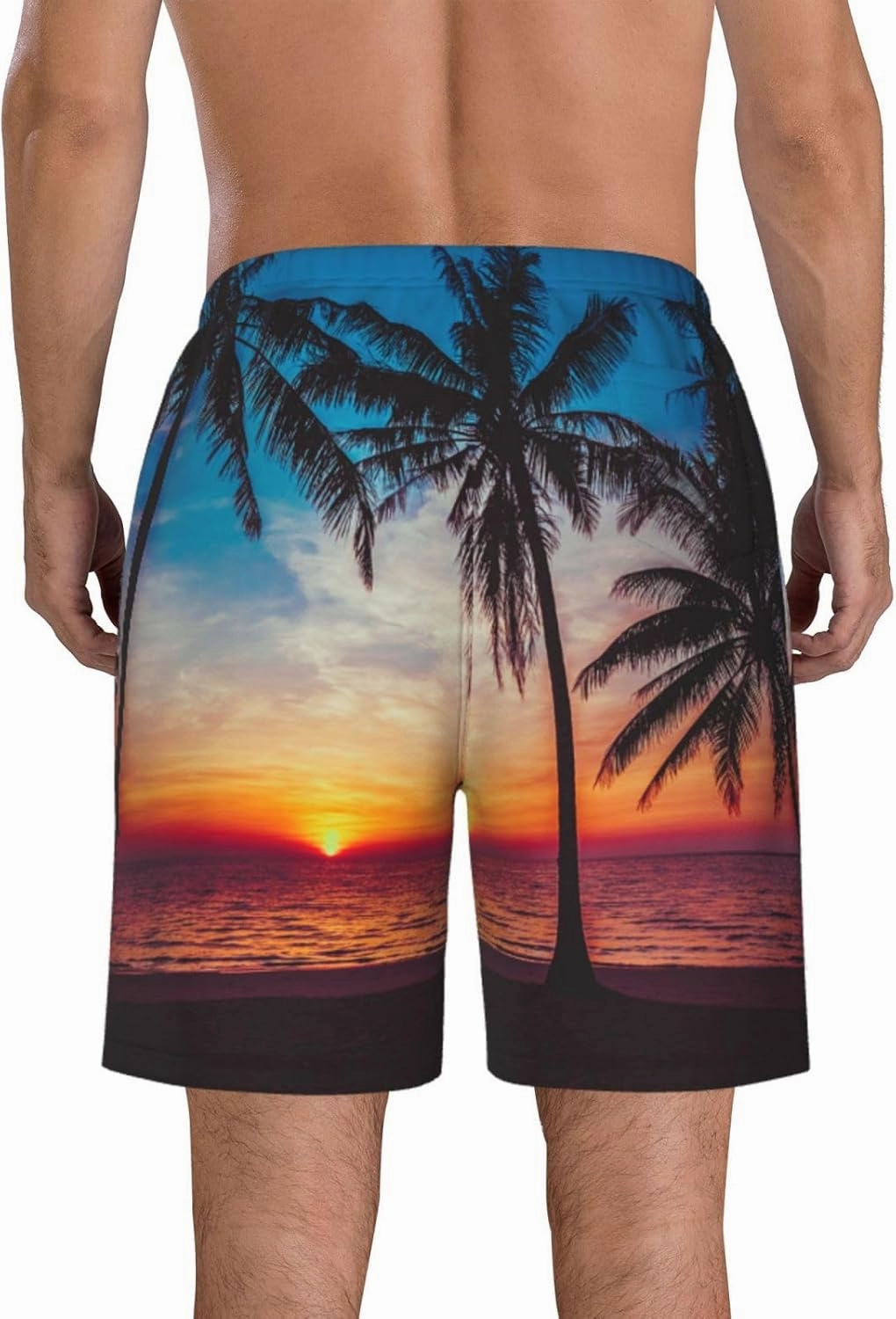 Men Beach Shorts Trunks - Board Shorts for Men Swim - Summer Swimming Pants for Men