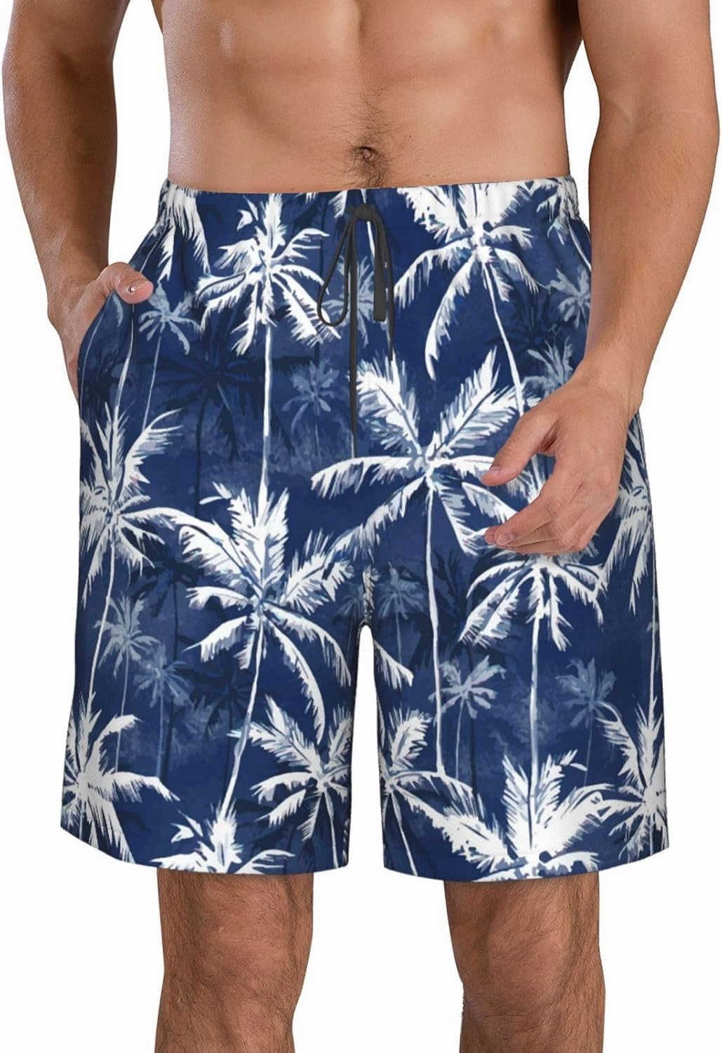 Men Beach Shorts Trunks - Board Shorts for Men Swim - Summer Swimming Pants for Men
