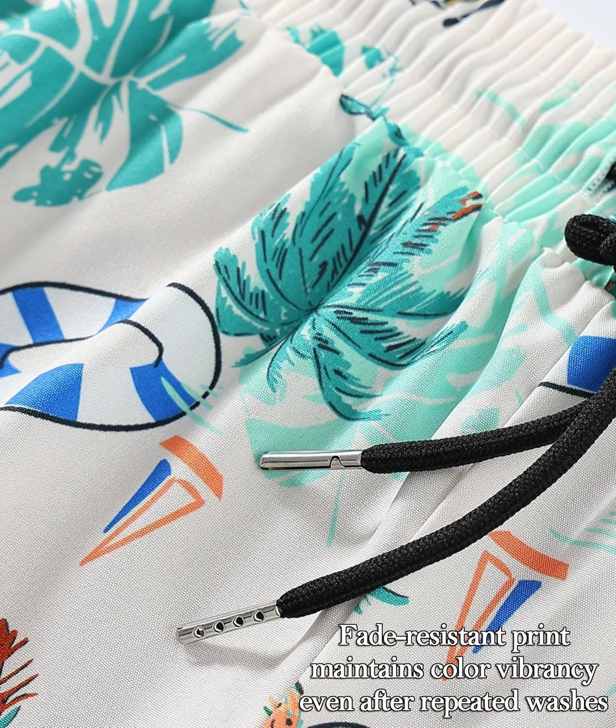 Men's 5" Quick Dry Swim Trunks Stretch Anti-Slip/Exposure Liner Vibrant Prints for Surfing Gym Beach Swimming