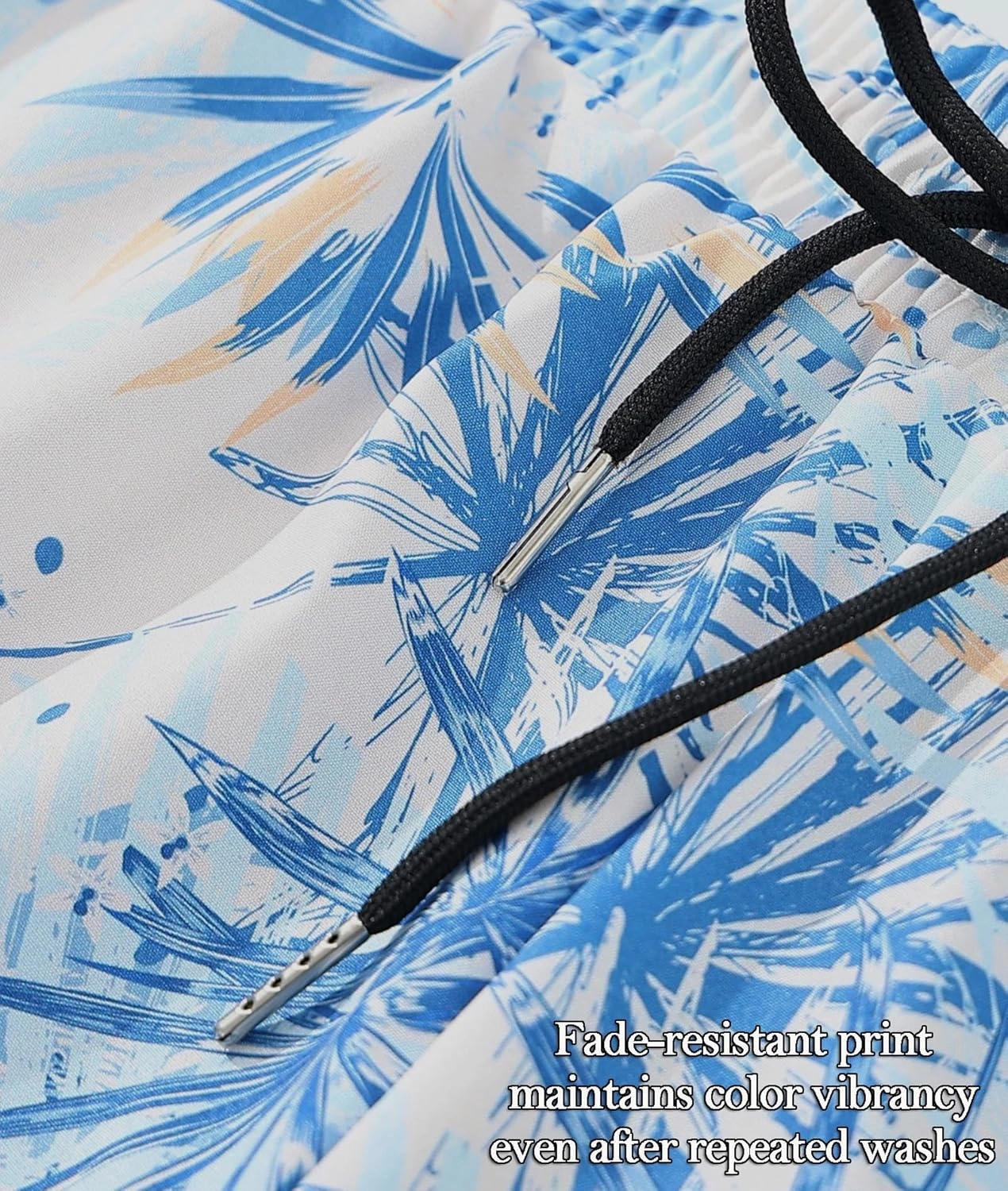 Men's 5" Quick Dry Swim Trunks Stretch Anti-Slip/Exposure Liner Vibrant Prints for Surfing Gym Beach Swimming