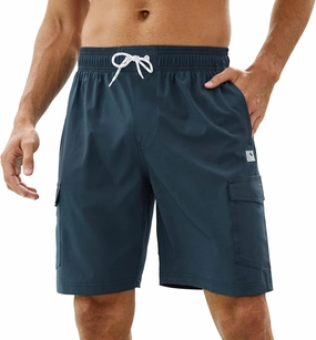Men's 9" Swim Trunks UPF 50  Quick Dry Beach Board Shorts with Mesh Lining Lightweight Bathing Suits