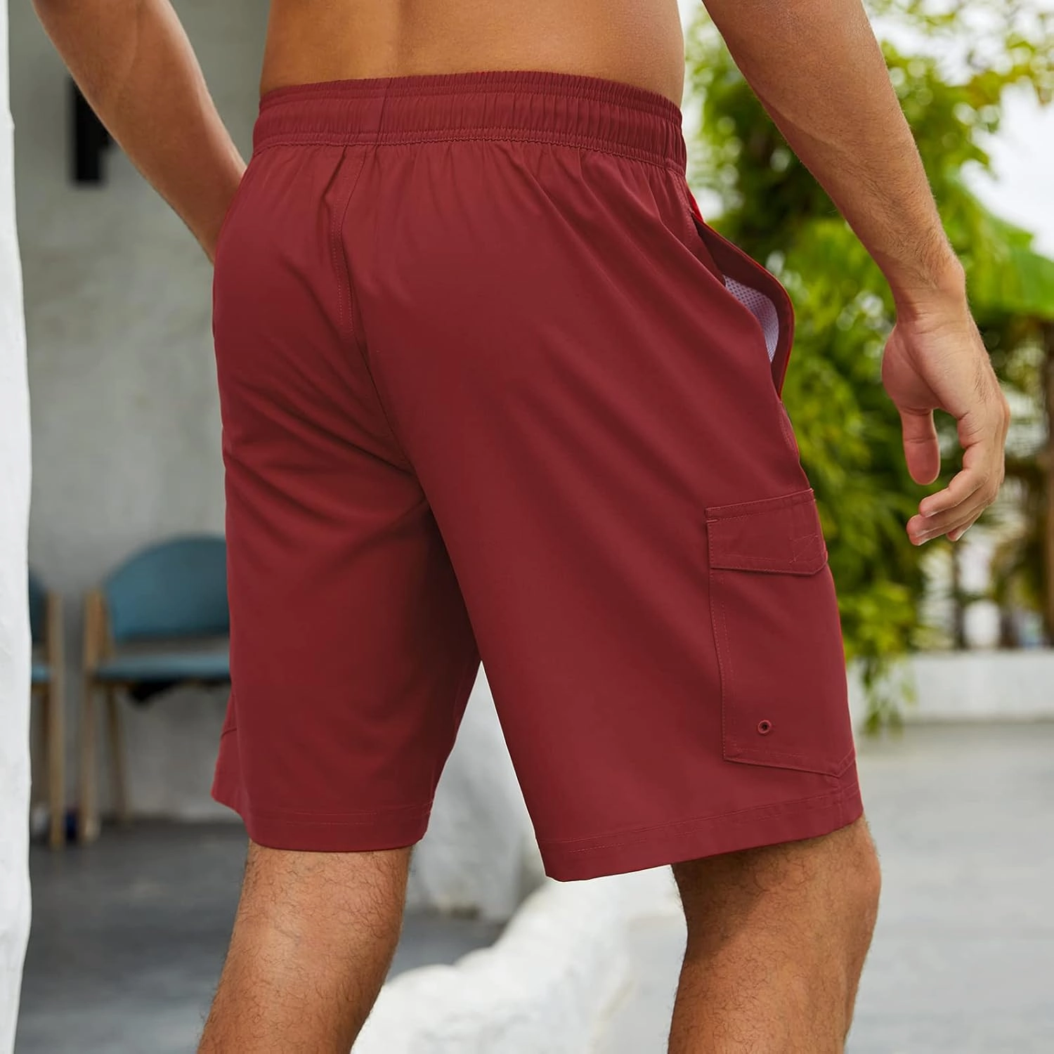 Men's 9" Swim Trunks UPF 50  Quick Dry Beach Board Shorts with Mesh Lining Lightweight Bathing Suits