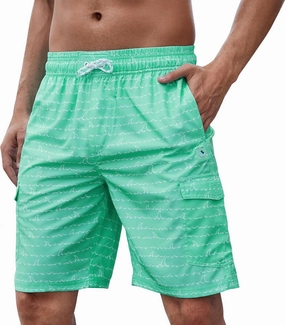 Men's 9" Swim Trunks UPF 50  Quick Dry Beach Board Shorts with Mesh Lining Lightweight Bathing Suits