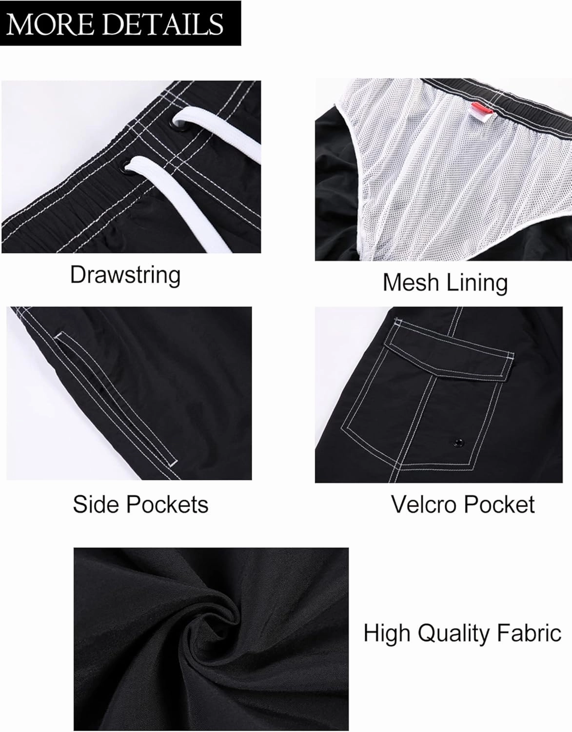 Men's Quick Dry Swim Trunks Board Shorts Swimwear Bathing Suits