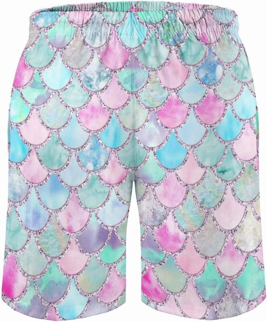 Men's Summer Quick Dry Swim Trunks Mermaid Beach Board Shorts Bathing Suits