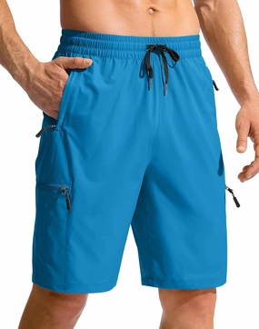 Men's Swim Trunks 9" Quick Dry Beach Shorts with 4 Zipper Pockets Board Shorts Bathing Suit Men - No Mesh Liner