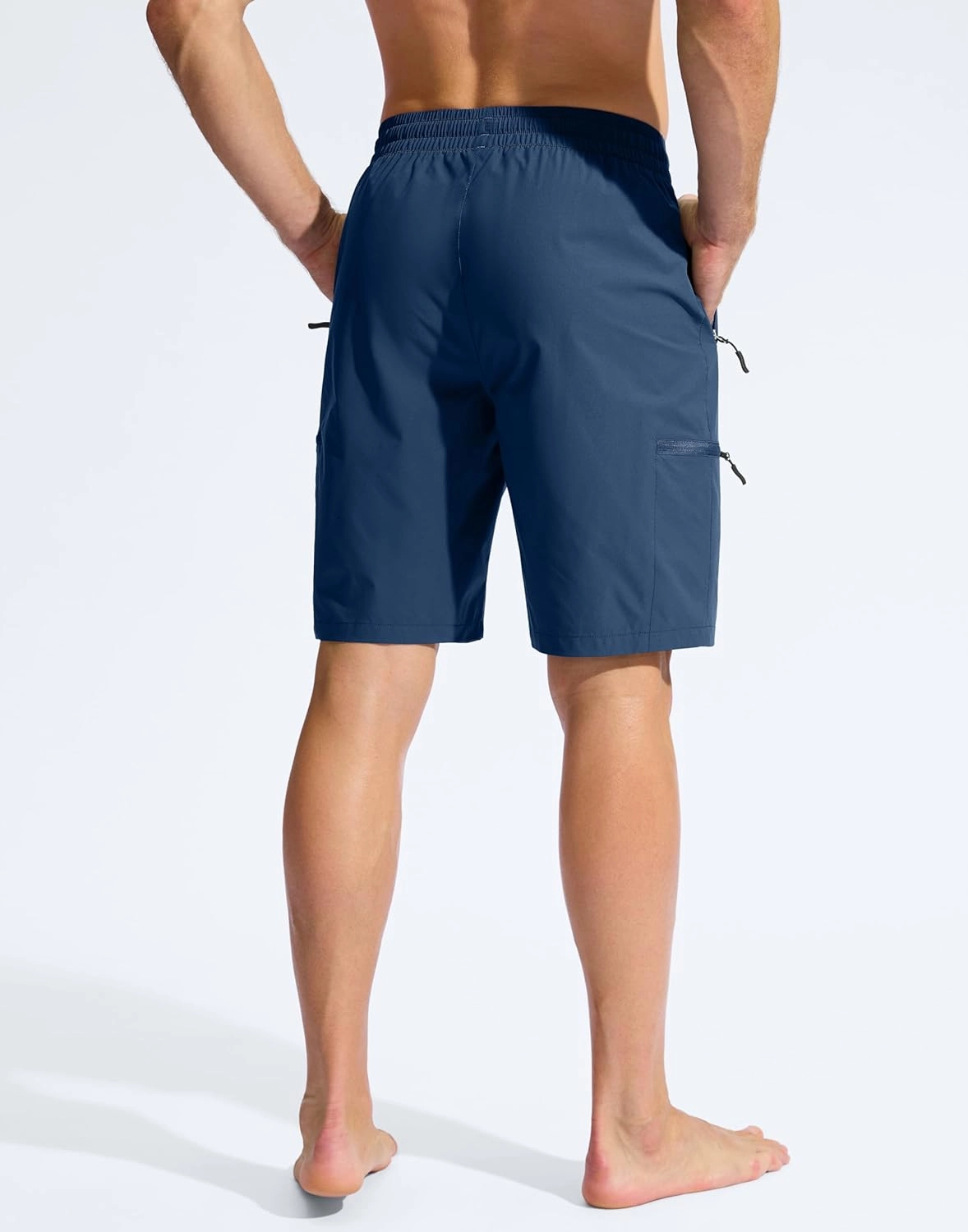 Men's Swim Trunks 9" Quick Dry Beach Shorts with 4 Zipper Pockets Board Shorts Bathing Suit Men - No Mesh Liner