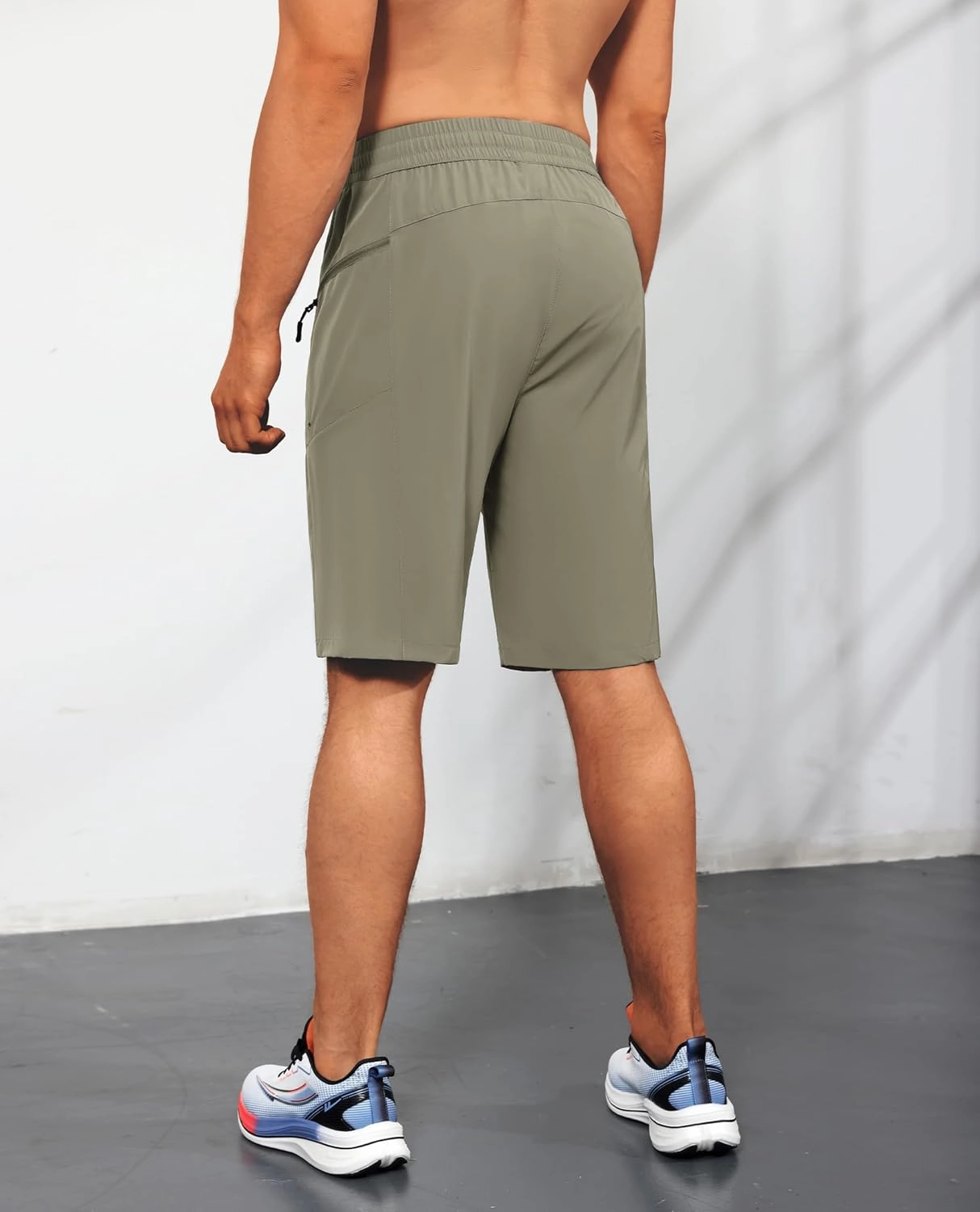Men's Swim Trunks Quick Dry Beach Shorts with Zipper Pockets, UPF 50 , Swimming, Surfing, Outdoor - No Mesh Liner