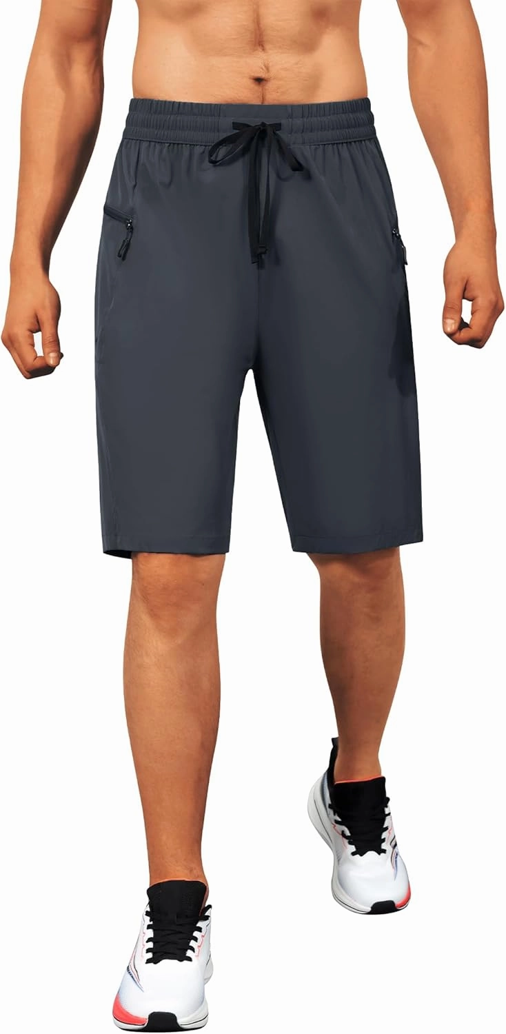 Men's Swim Trunks Quick Dry Beach Shorts with Zipper Pockets, UPF 50 , Swimming, Surfing, Outdoor - No Mesh Liner