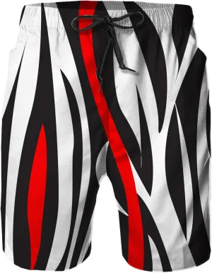 Mens Quick Dry Swim Trunks with Mesh Lining, Summer Surf Long Beach Pants Board Shorts Bathing Suits