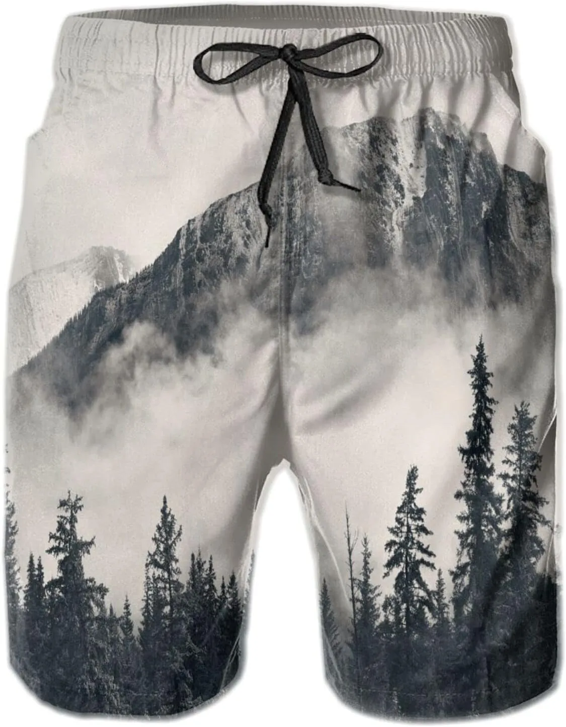 Mens Quick Dry Swim Trunks with Mesh Lining, Summer Surf Long Beach Pants Board Shorts Bathing Suits