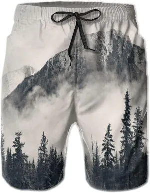 Mens Quick Dry Swim Trunks with Mesh Lining, Summer Surf Long Beach Pants Board Shorts Bathing Suits