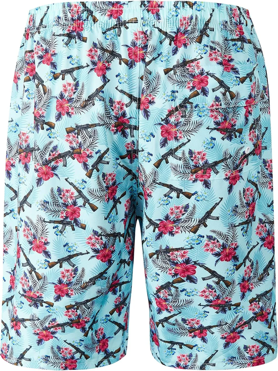 Mens Swim Trunks 9 Inch Inseam Stretch Board Shorts Built-in Quick Dry Swimwear Bathing Suits with Compression Liner