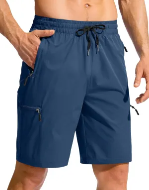 Men's Swim Trunks 9" Quick Dry Beach Shorts with 4 Zipper Pockets Board Shorts Bathing Suit Men - No Mesh Liner