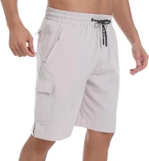 Men's Swim Trunks Quick Dry Board Shorts with Zipper Pockets Beach Shorts Bathing Suits for Men - No Mesh Liner