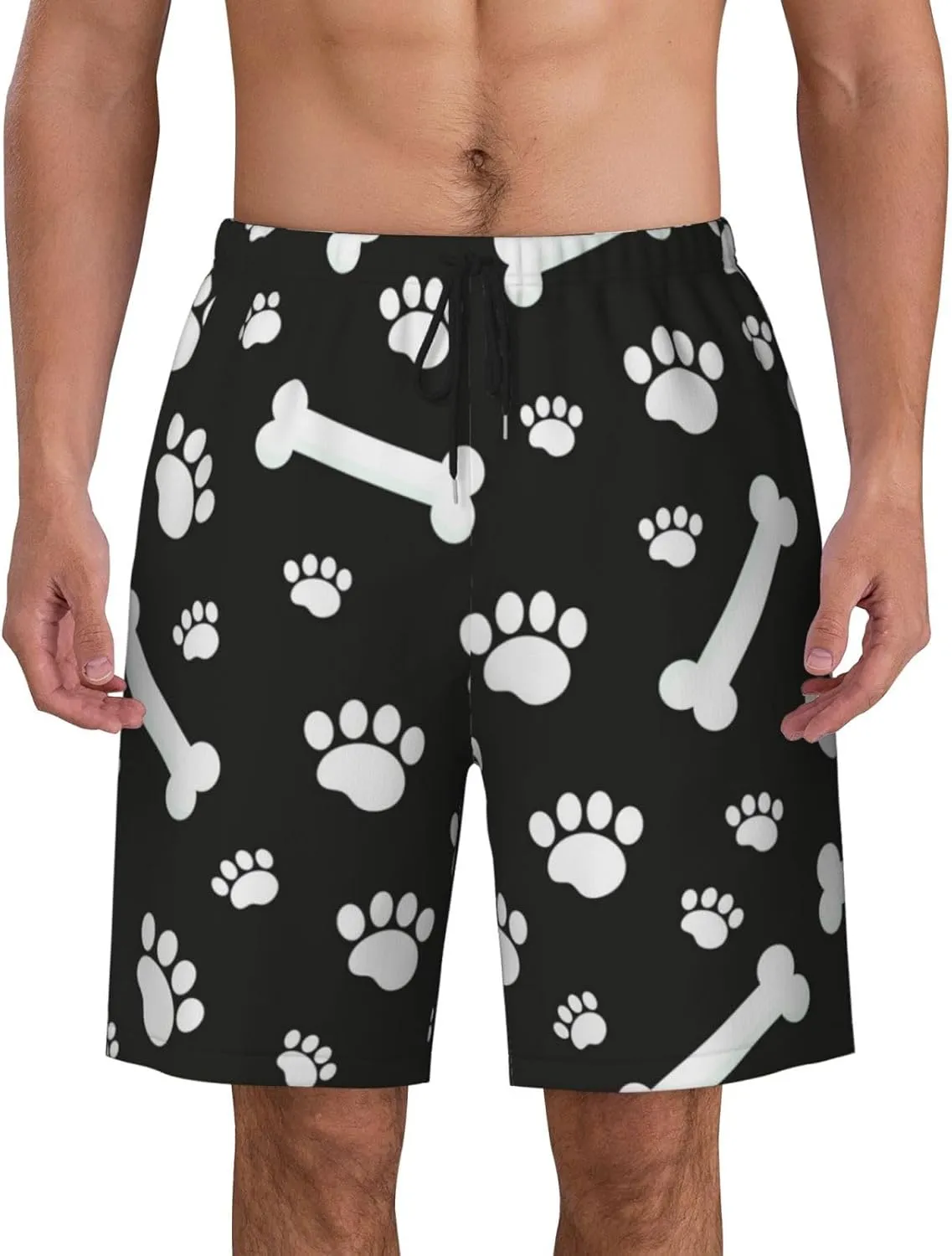 Mens Swim Trunks with Mesh Lining,Quick Dry Swimsuit Board Shorts Beach Pants Swimwear Bathing Suits