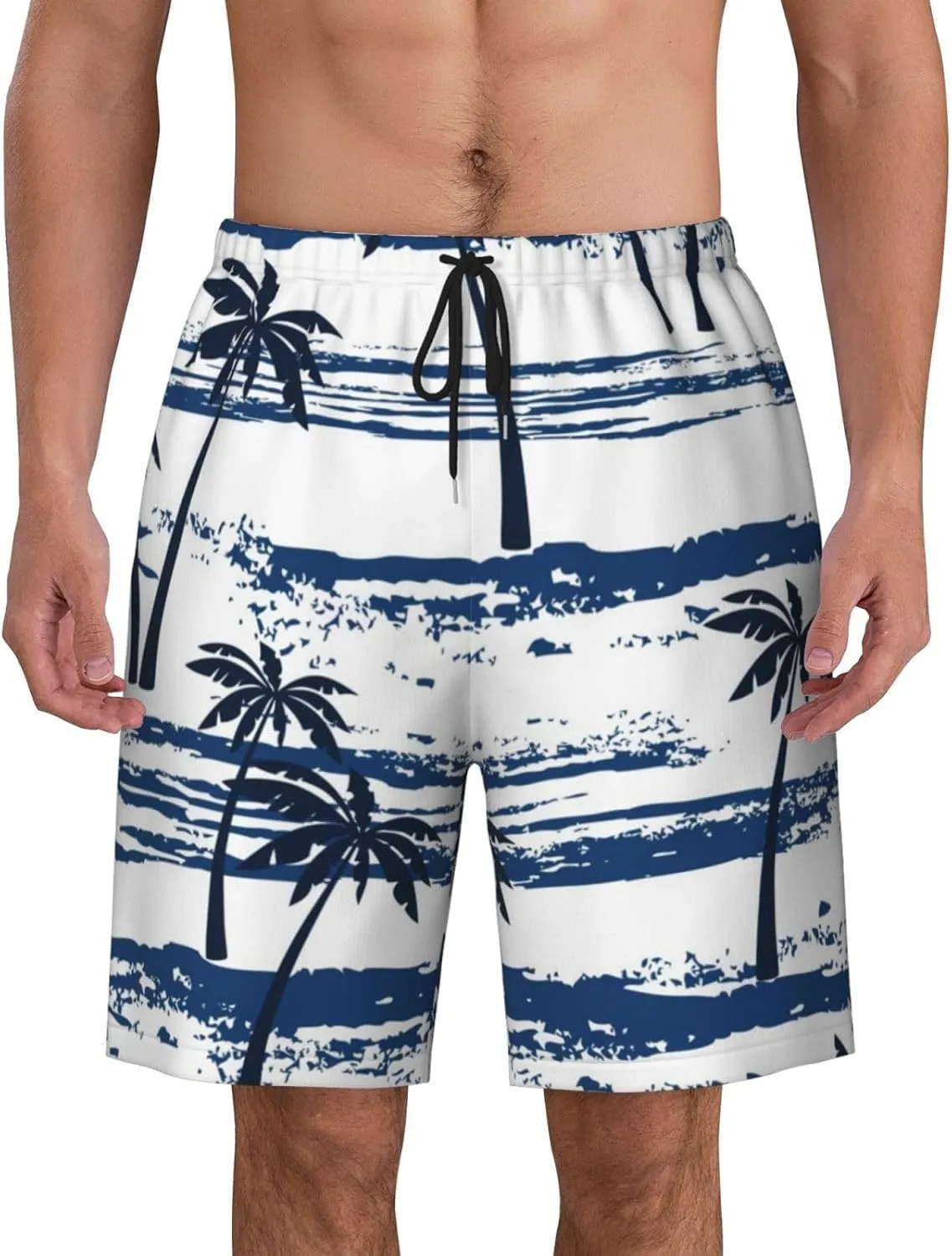 Mens Swim Trunks,Quick Dry Bathing Suits Summer Board Beach Shorts with Mesh Lining