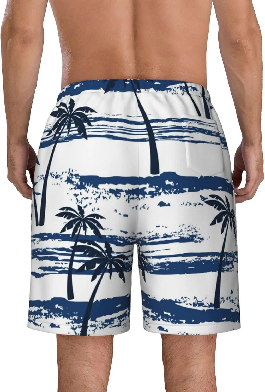 Mens Swim Trunks,Quick Dry Bathing Suits Summer Board Beach Shorts with Mesh Lining