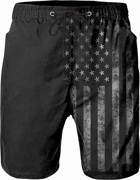 Mens Swim Trunks Quick Dry Board Shorts with Mesh Lining, Breathable Surf Beach Shorts Swimwear Bathing Suits