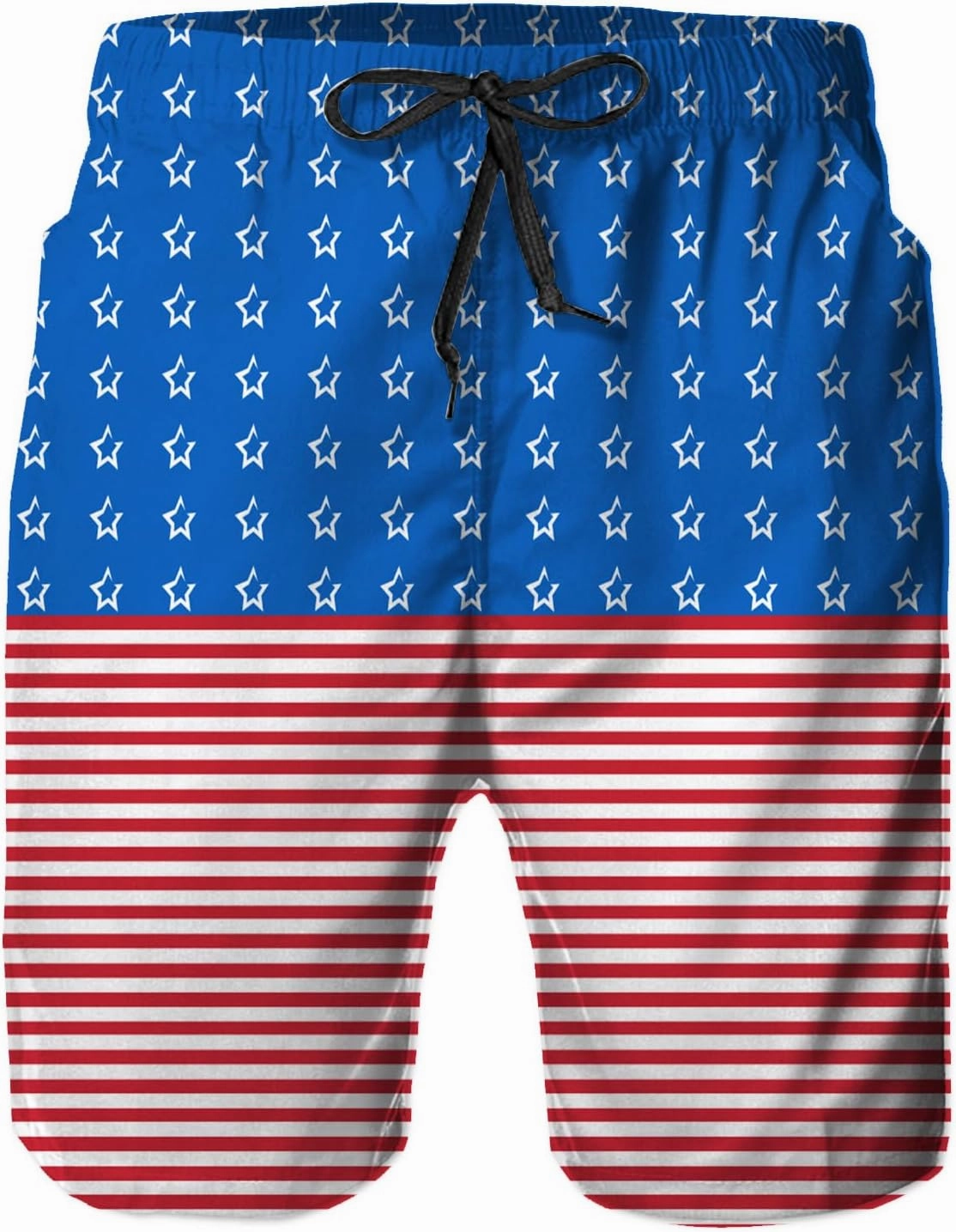 Mens Swim Trunks, Quick Dry Summer Board Beach Shorts with Mesh Lining and Pockets