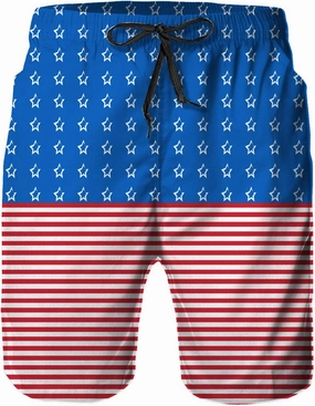 Mens Swim Trunks, Quick Dry Summer Board Beach Shorts with Mesh Lining and Pockets