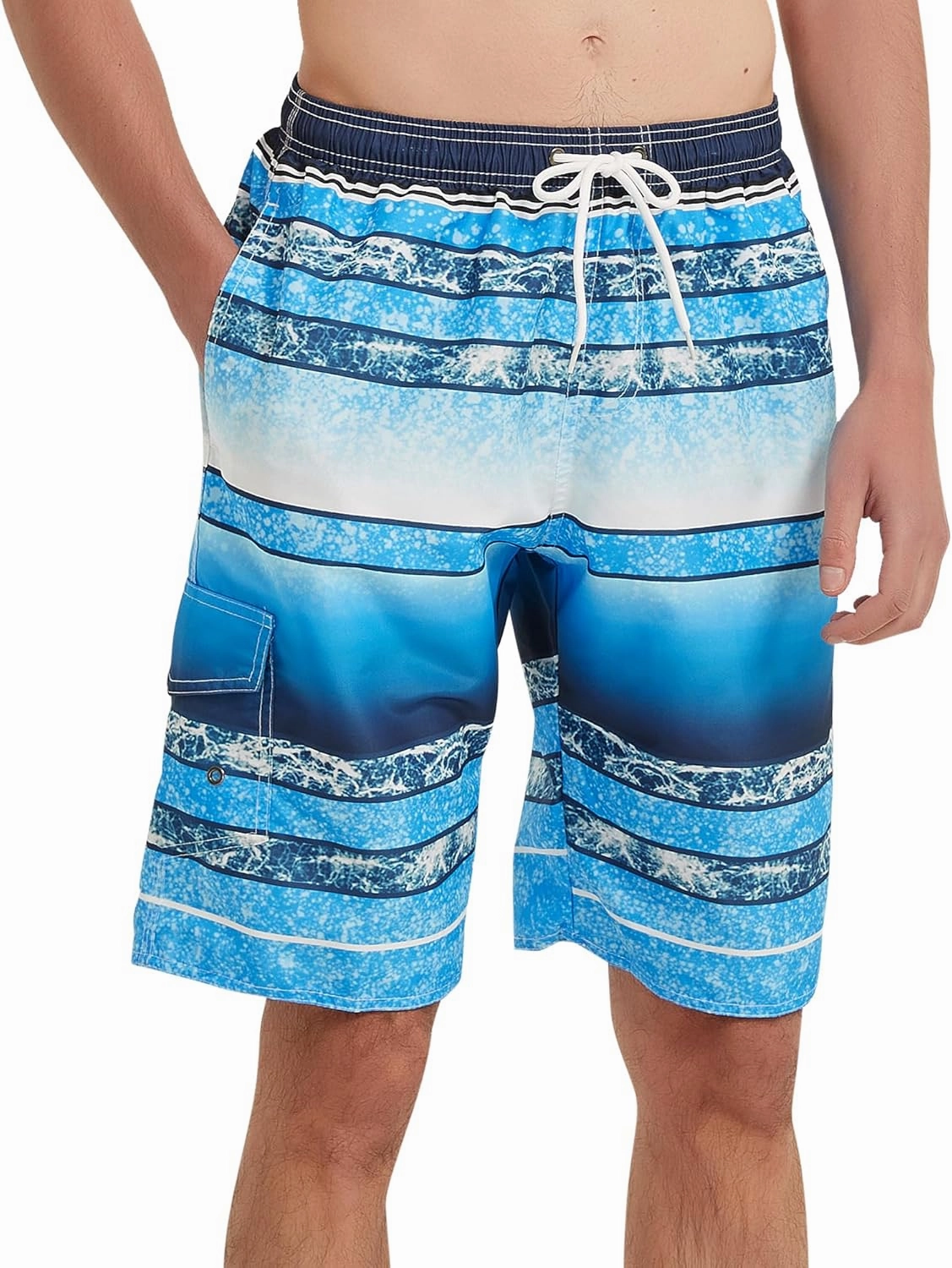 Mens Swim Trunks Swim Shorts Swimwear Swimsuit Beach Shorts Bathing Suits Quick Dry Waterproof