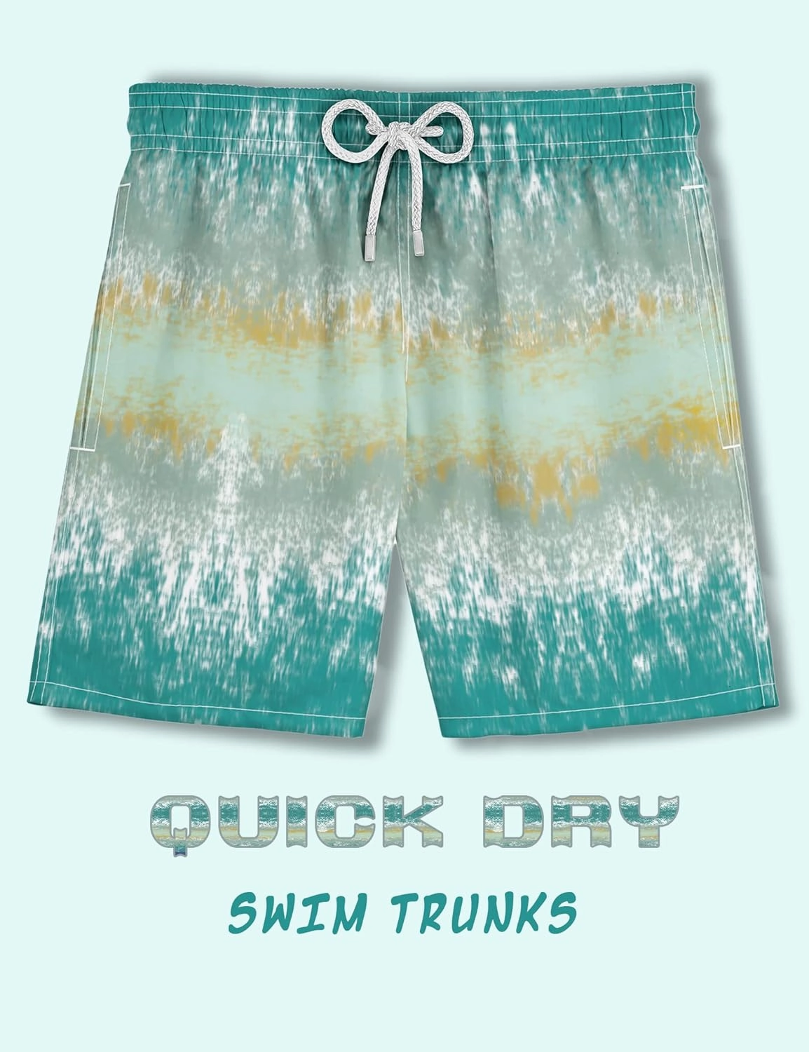 Mens Swim Trunks with Compression Liner Bathing Suits 2 Pack Quick Dry Stretch Beach Shorts 7 inch Inseam Swimwear