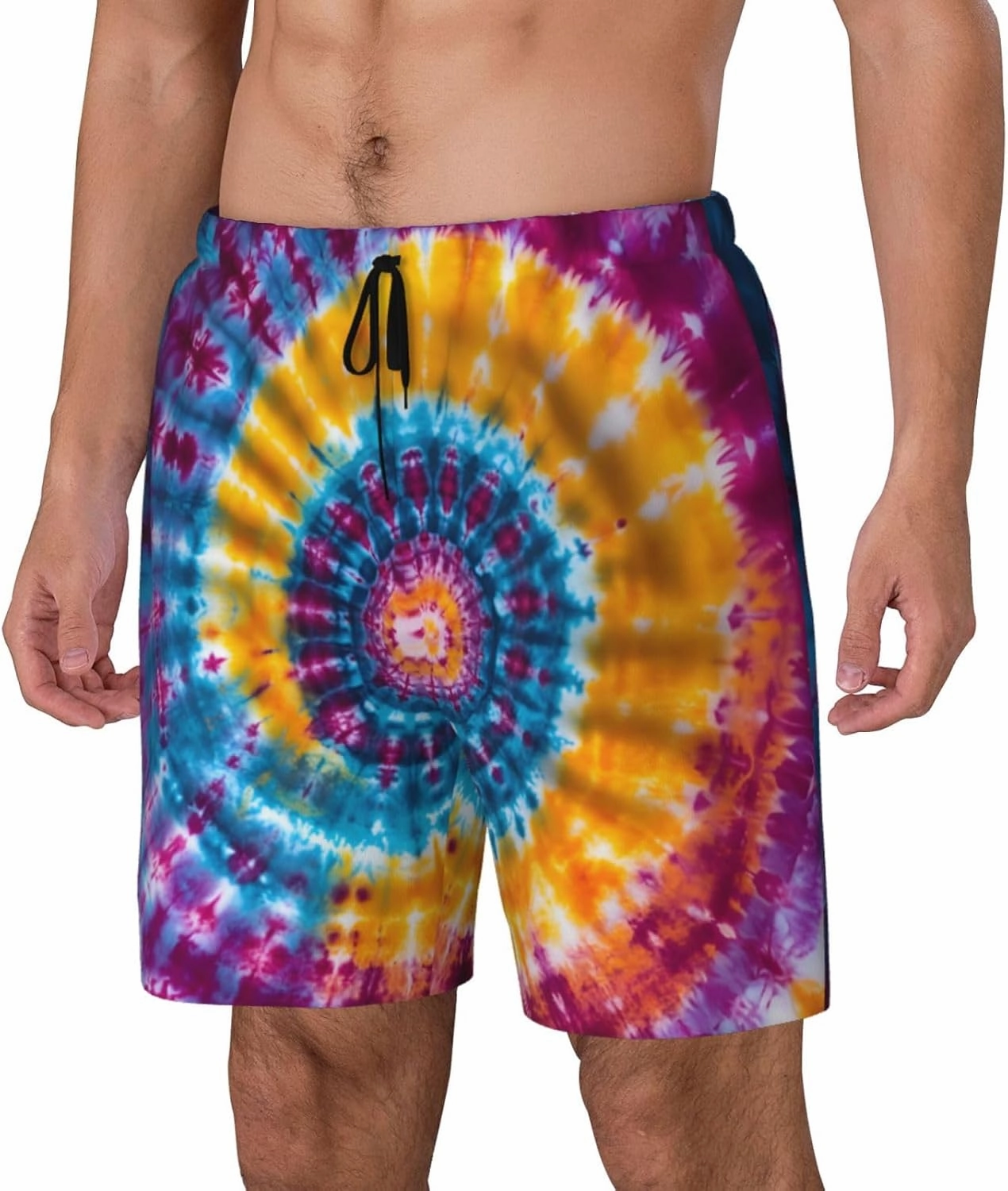 Mens Swim Trunks with Compression Liner Board Shorts Quick Dry Beach Shorts