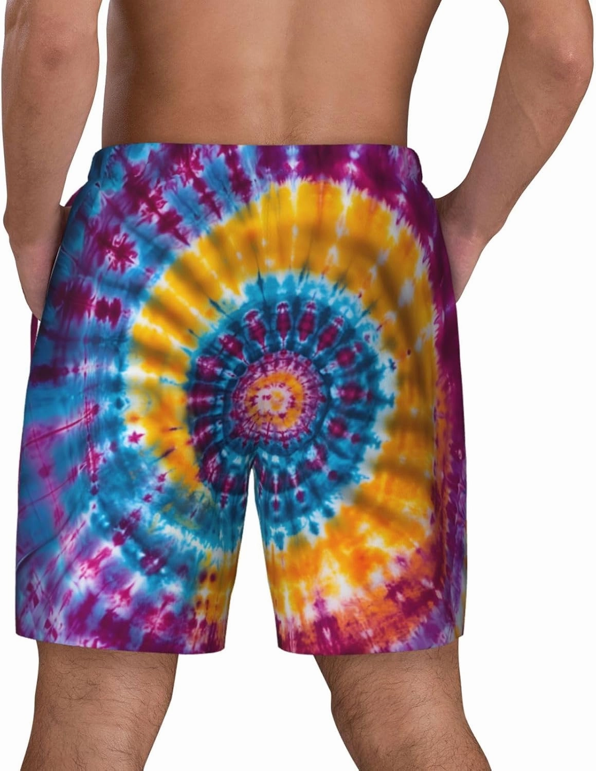 Mens Swim Trunks with Compression Liner Board Shorts Quick Dry Beach Shorts