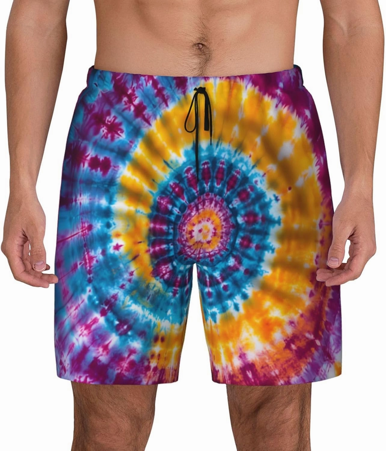 Mens Swim Trunks with Compression Liner Board Shorts Quick Dry Beach Shorts