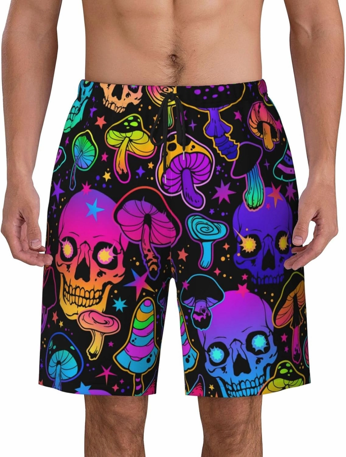 Mens Swim Trunks with Mesh Lining,Quick Dry Swimsuit Board Shorts Beach Pants Swimwear Bathing Suits