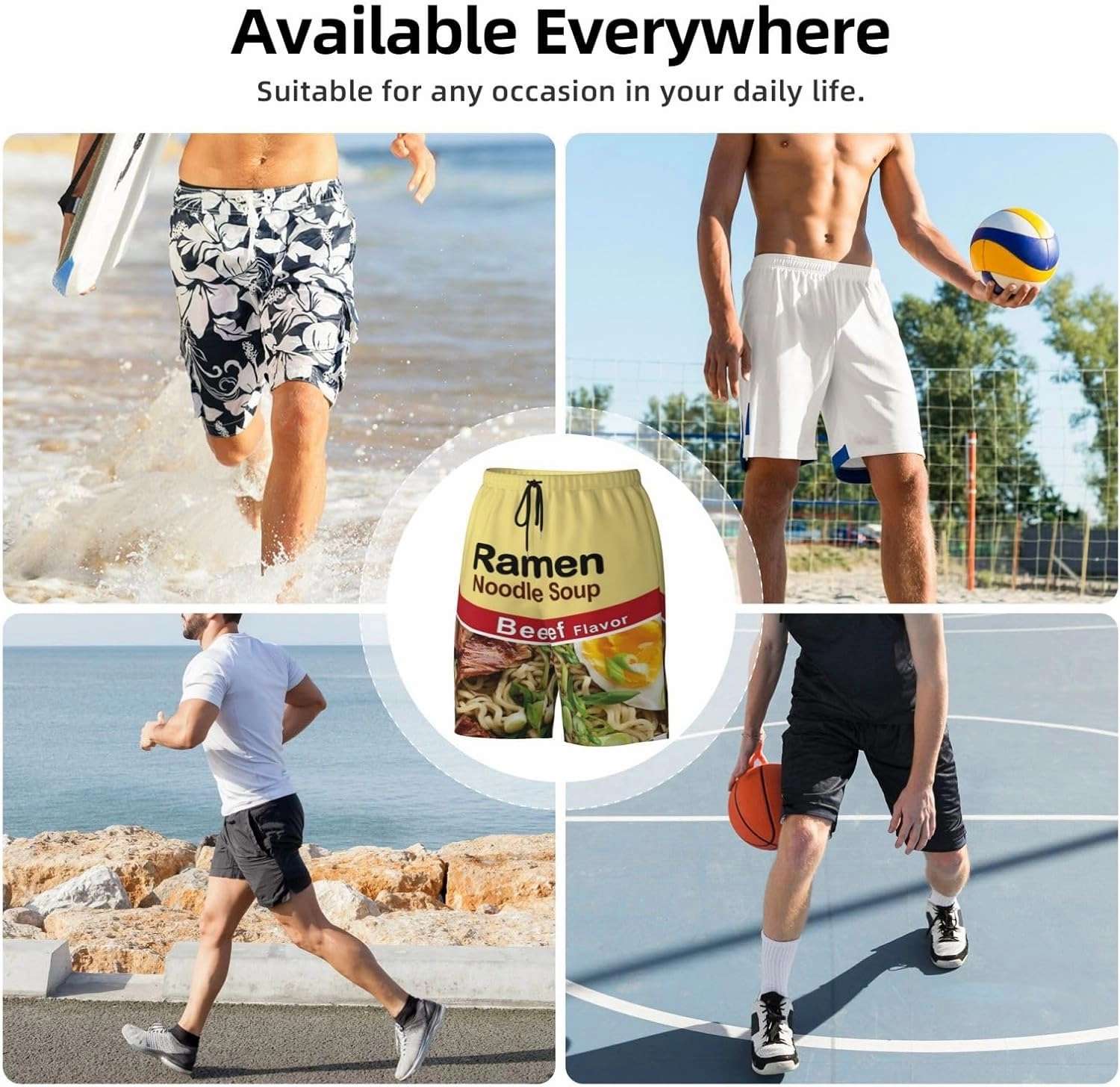 Mens Swim Trunks with Mesh Lining,Quick Dry Swimsuit Board Shorts Beach Pants Swimwear Bathing Suits