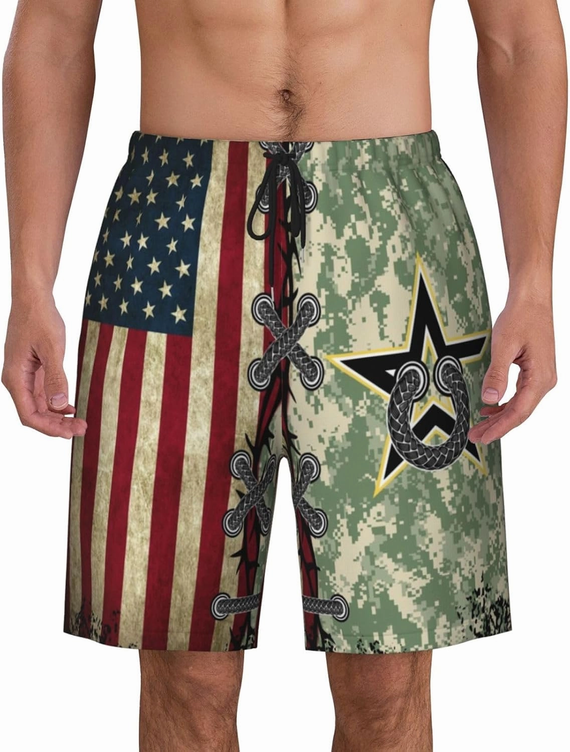 Mens Swim Trunks with Mesh Lining,Quick Dry Swimsuit Board Shorts Beach Pants Swimwear Bathing Suits