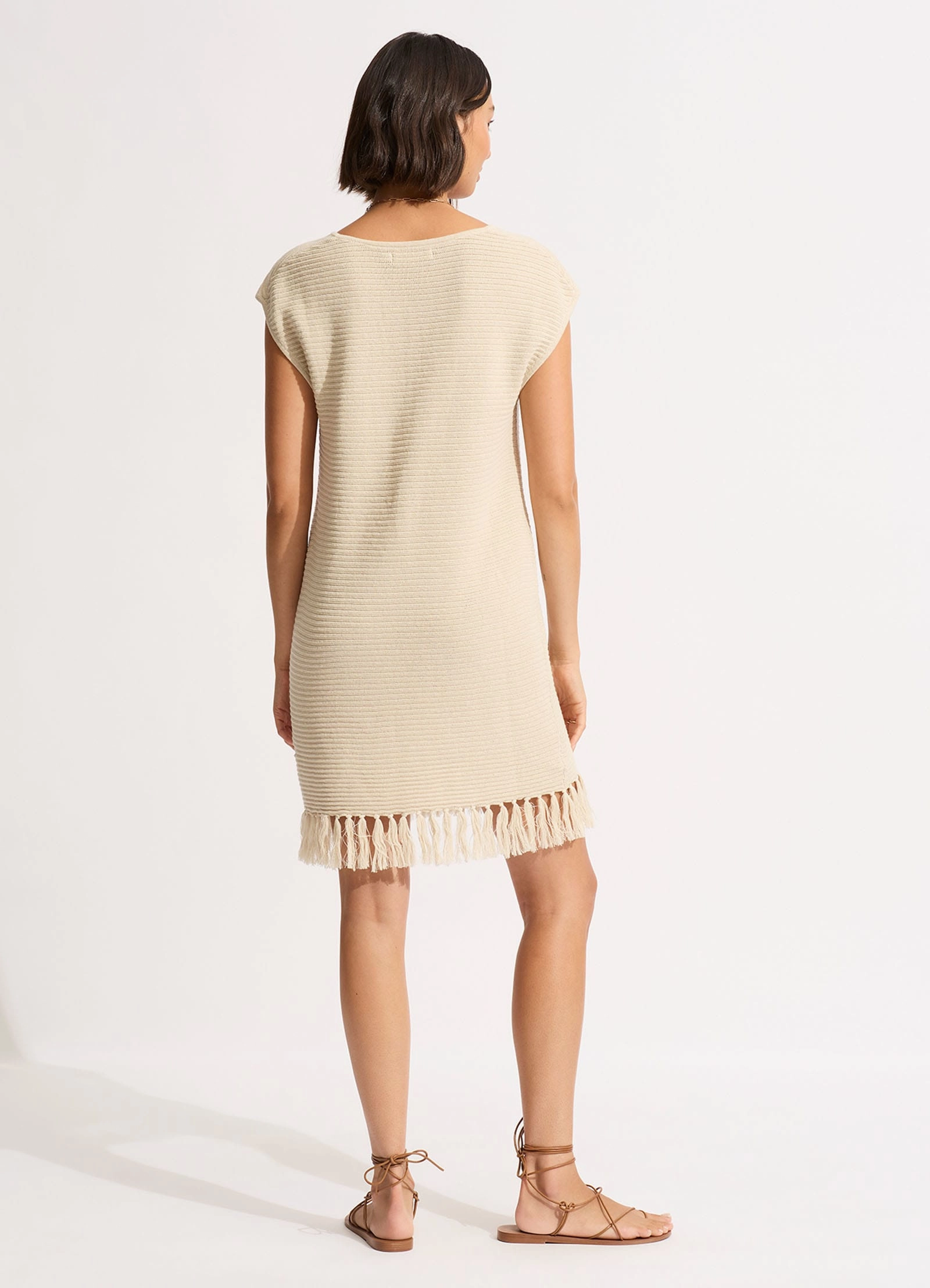 Mini Knit Cover Up - Natural