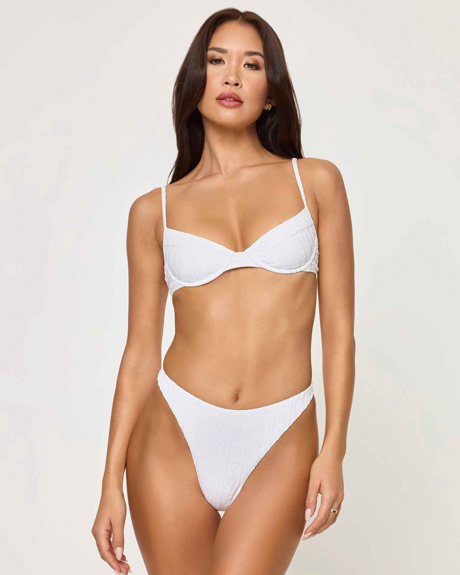 Missy Bikini Top - Eyelet White