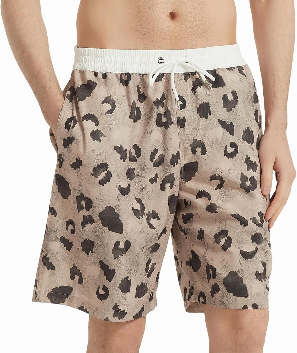 NOMADIKA Mens Swim Trunks Quick Dry Board Shorts Mesh Lining Swimwear Bathing Suits