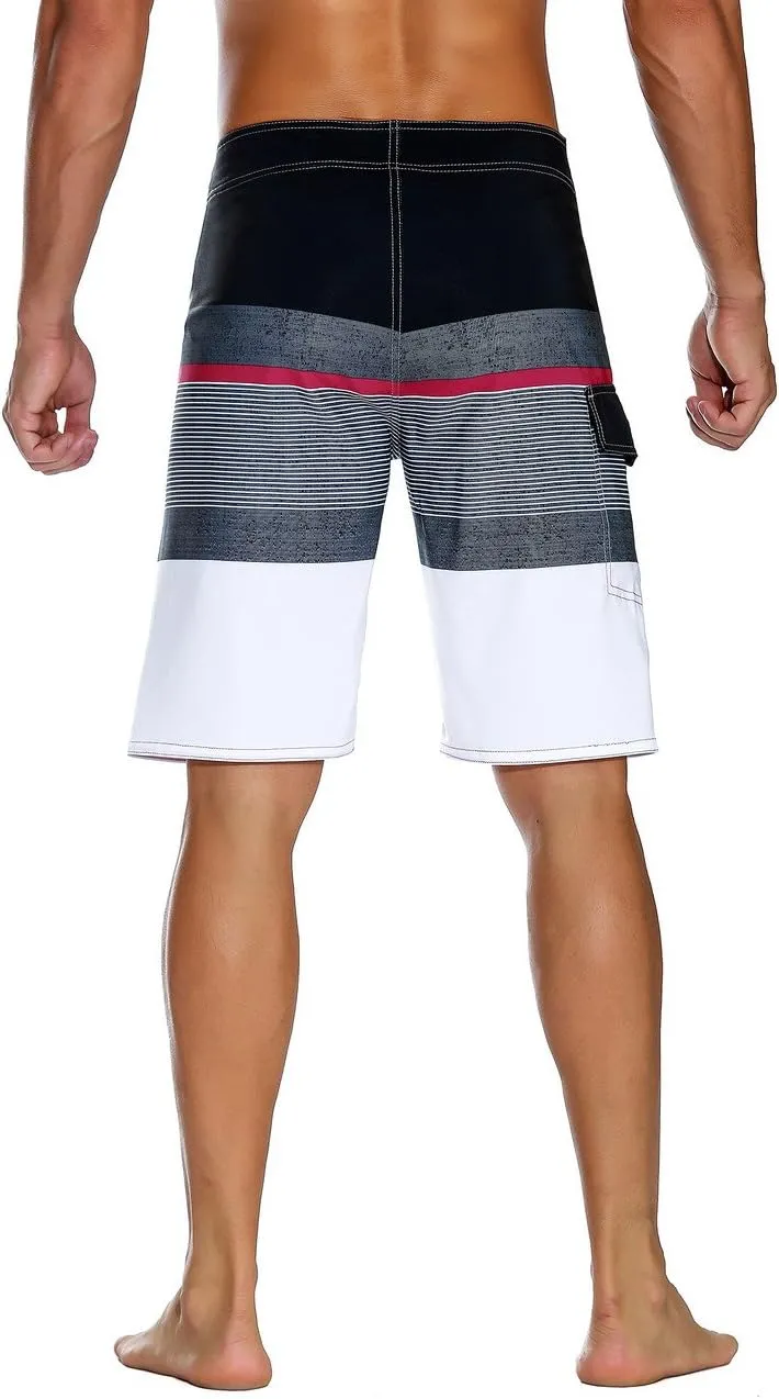 Nonwe Men's Sportwear Quick Dry Board Shorts with Lining