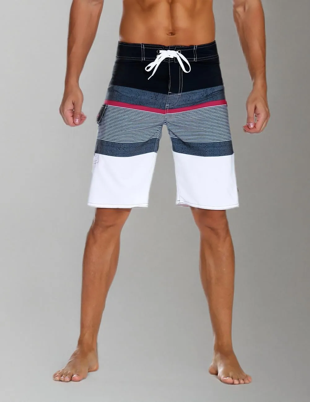 Nonwe Men's Sportwear Quick Dry Board Shorts with Lining