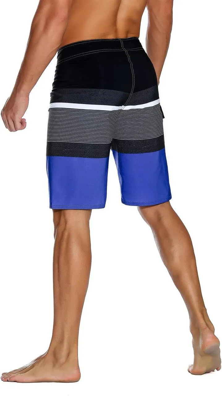 Nonwe Men's Sportwear Quick Dry Board Shorts with Lining