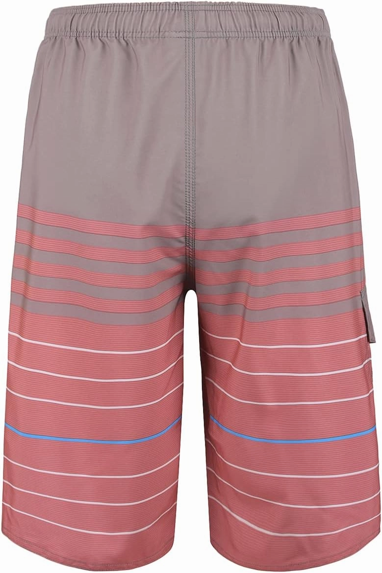 Nonwe Men's Beachwear Board Shorts Quick Dry with Mesh Lining Swim Trunks
