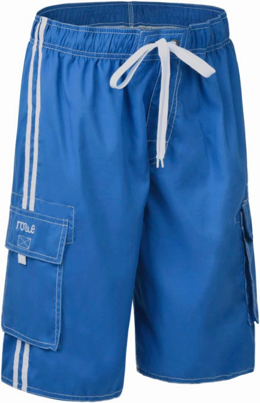 Nonwe Men's Beachwear Board Shorts Quick Dry with Mesh Lining Swim Trunks