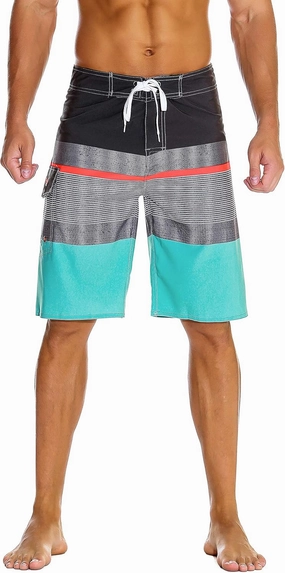 Nonwe Men's Sportwear Quick Dry Board Shorts with Lining
