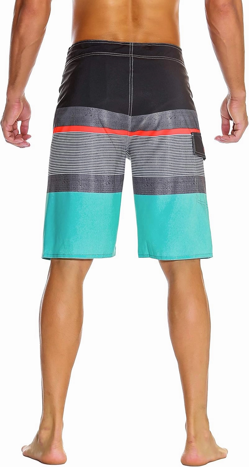 Nonwe Men's Sportwear Quick Dry Board Shorts with Lining