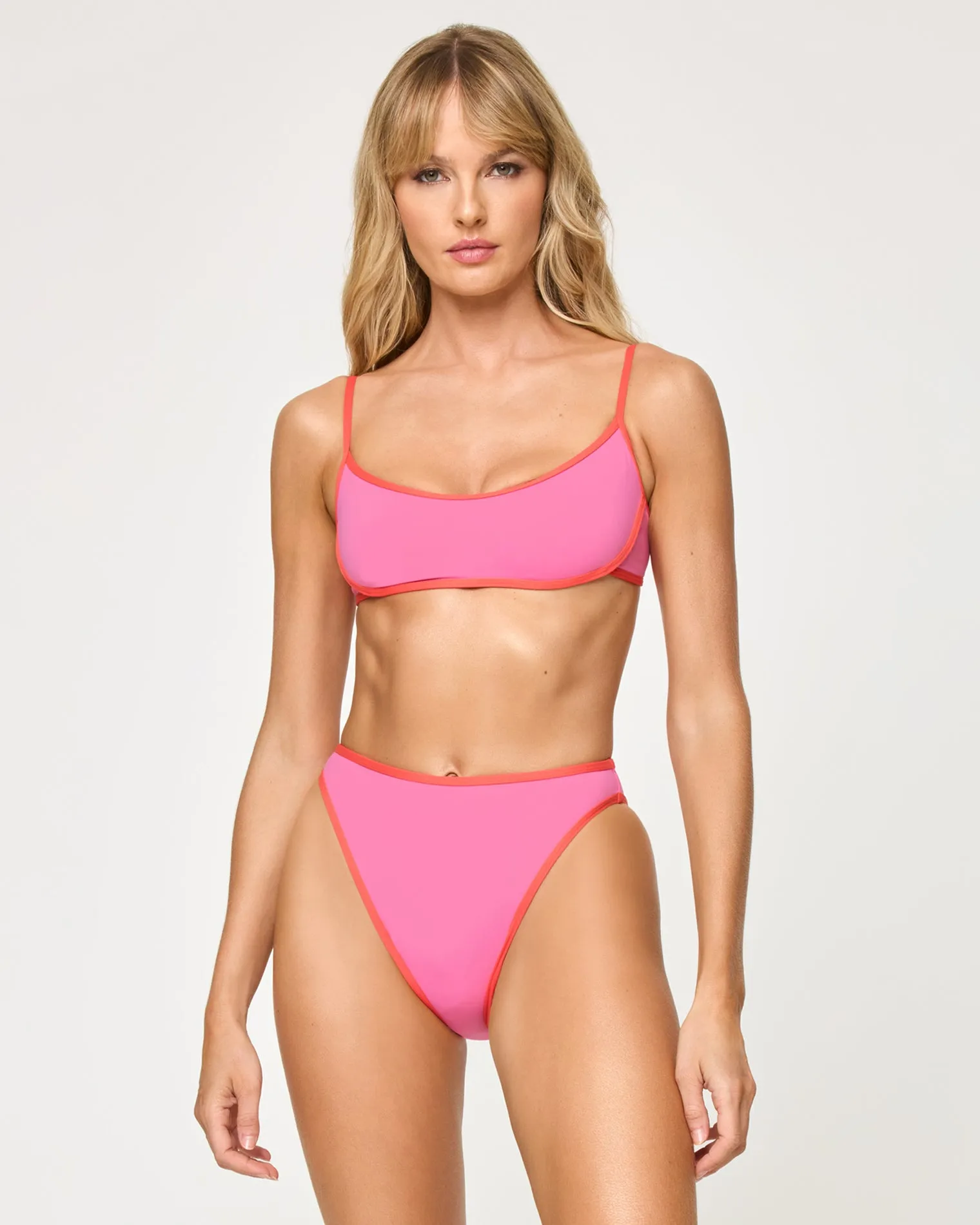 Nora Bikini Bottom - Bubblegum-Grapefruit