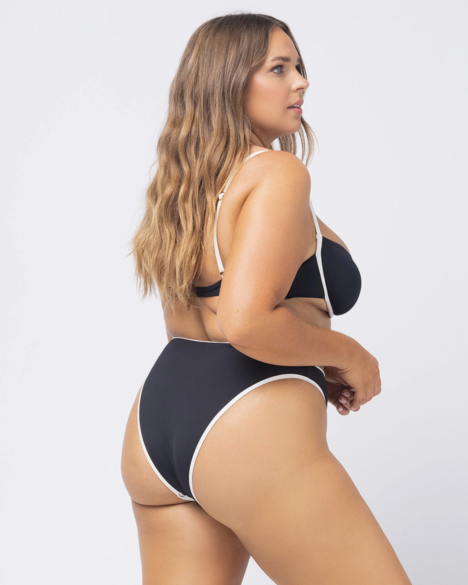 Nora Bikini Bottom - Black Cream