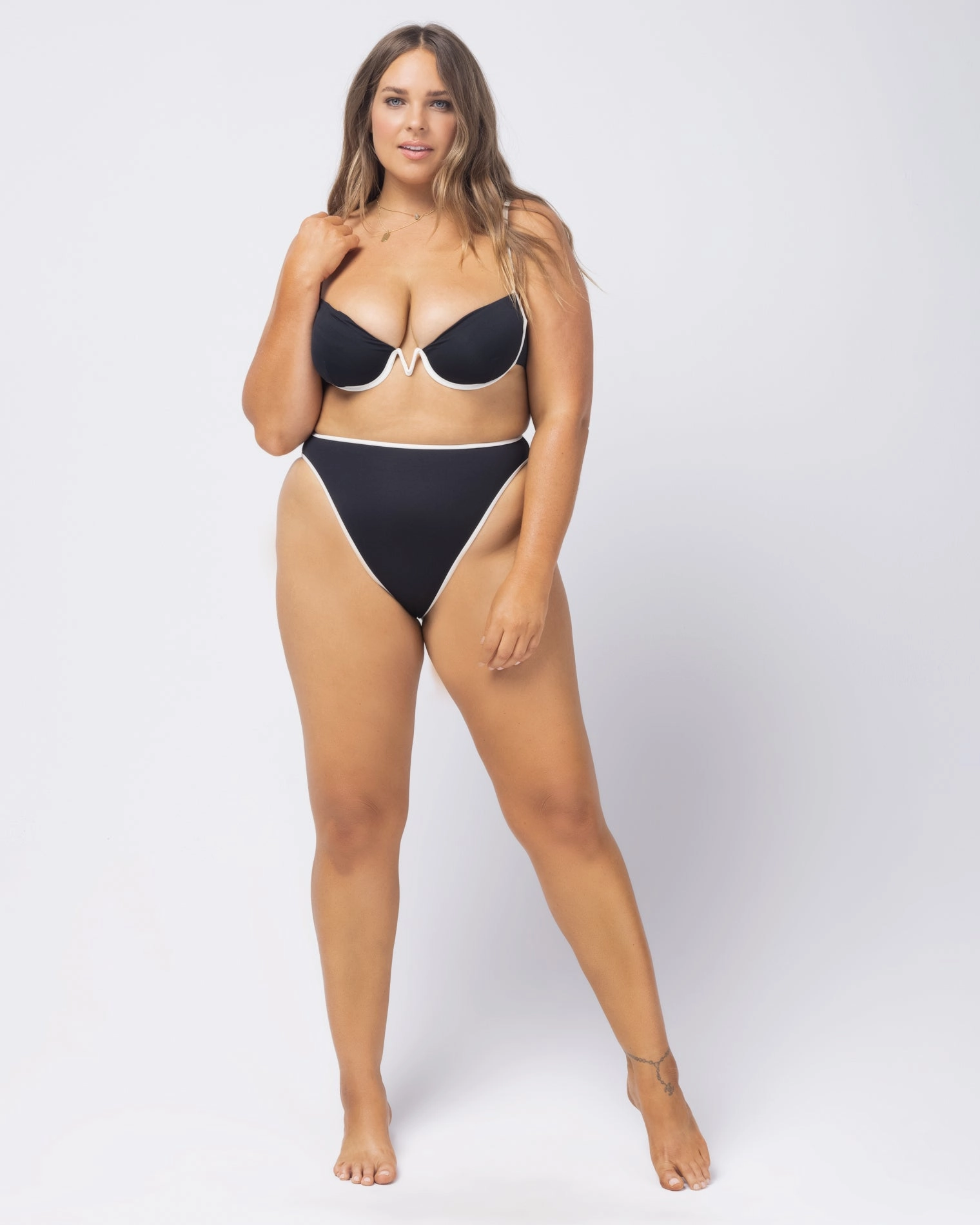 Nora Bikini Bottom - Black Cream